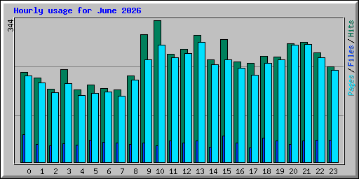 Hourly usage for June 2026